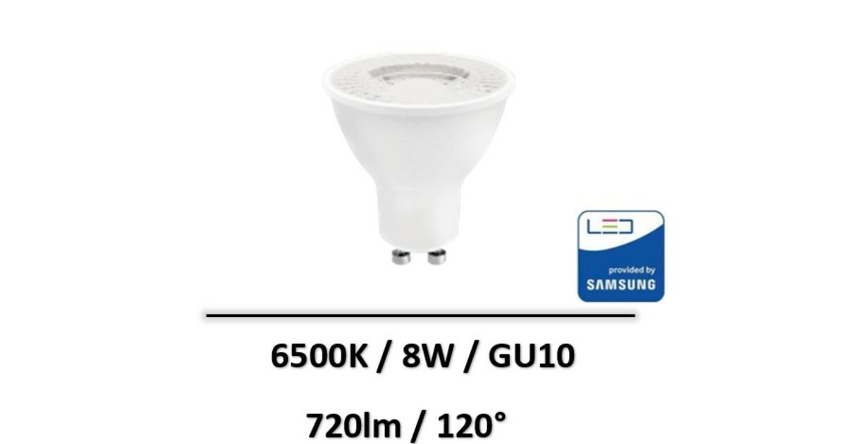 Wellmax AMPOULE LED GU10 8W 6500K VE20064 Ampoules LED/Ampoules — free download